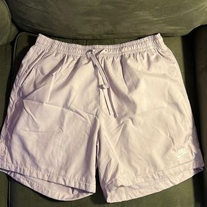 Barely worn light purple Nike Shorts size large